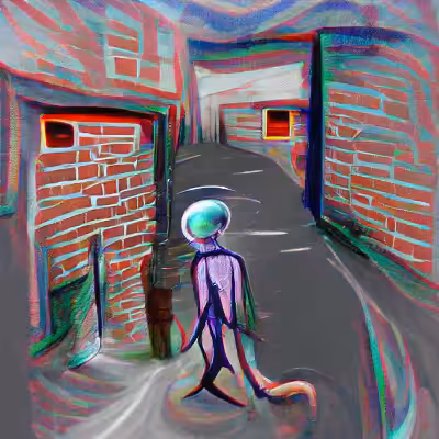 Space Alien Alley Walk