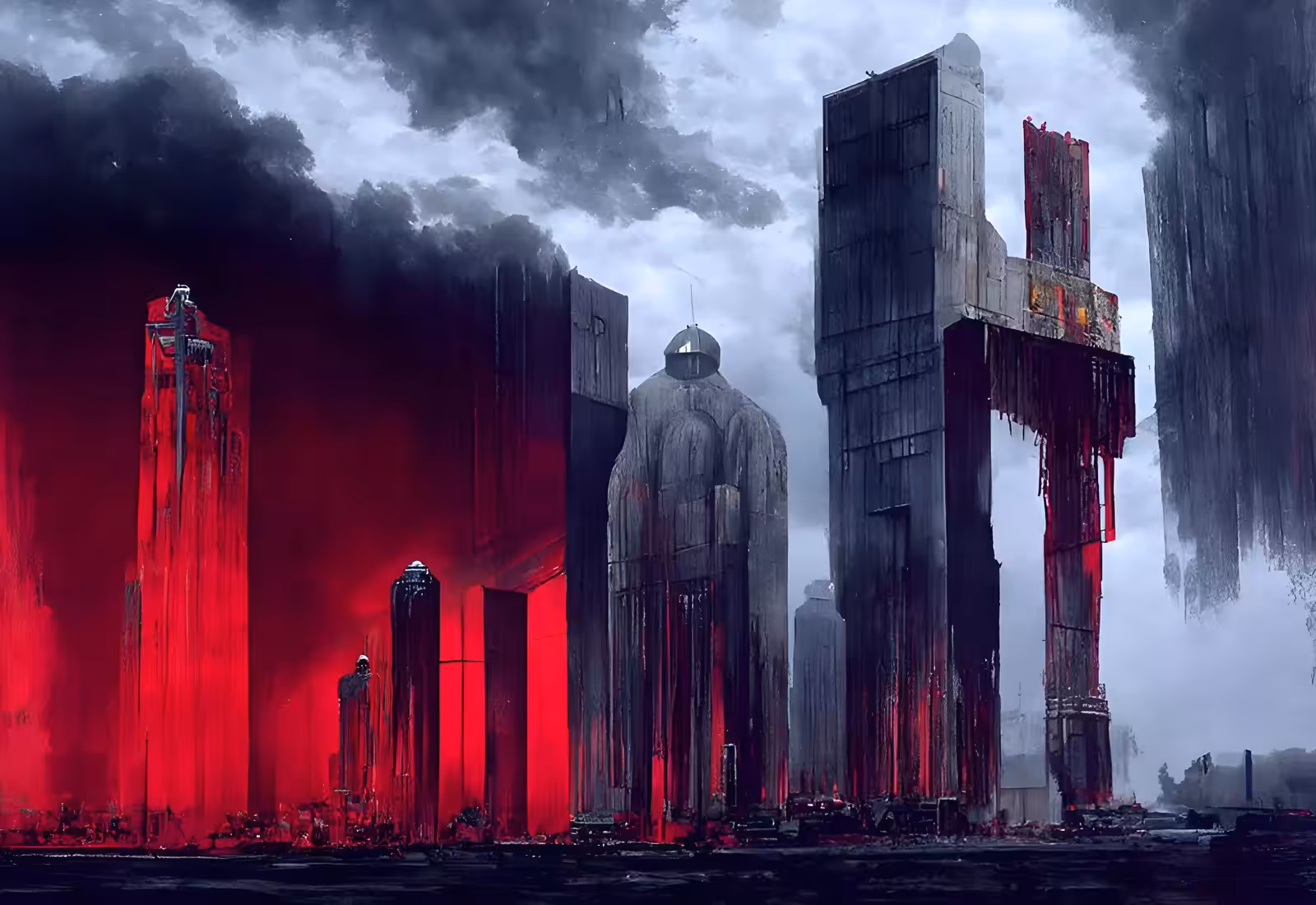 City on fire