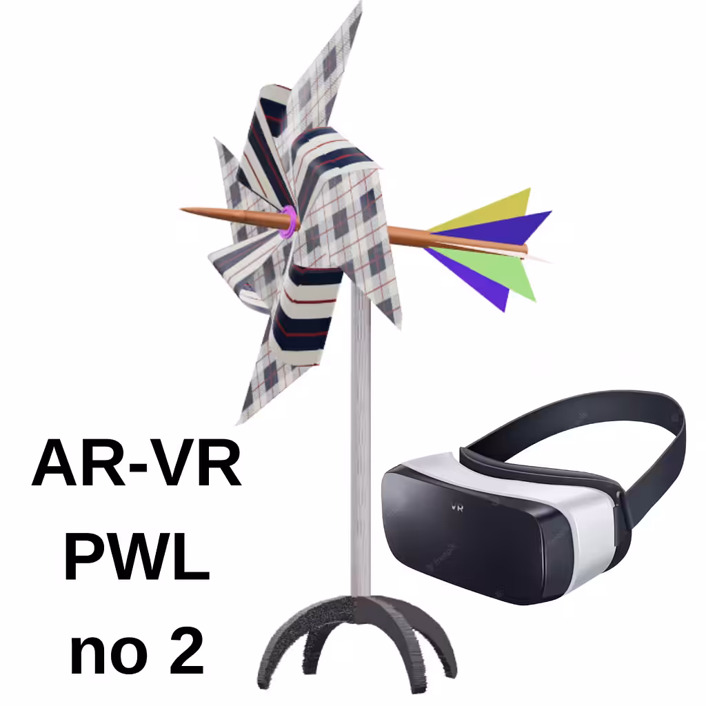 3D Model AR/VR Pinwheel #2