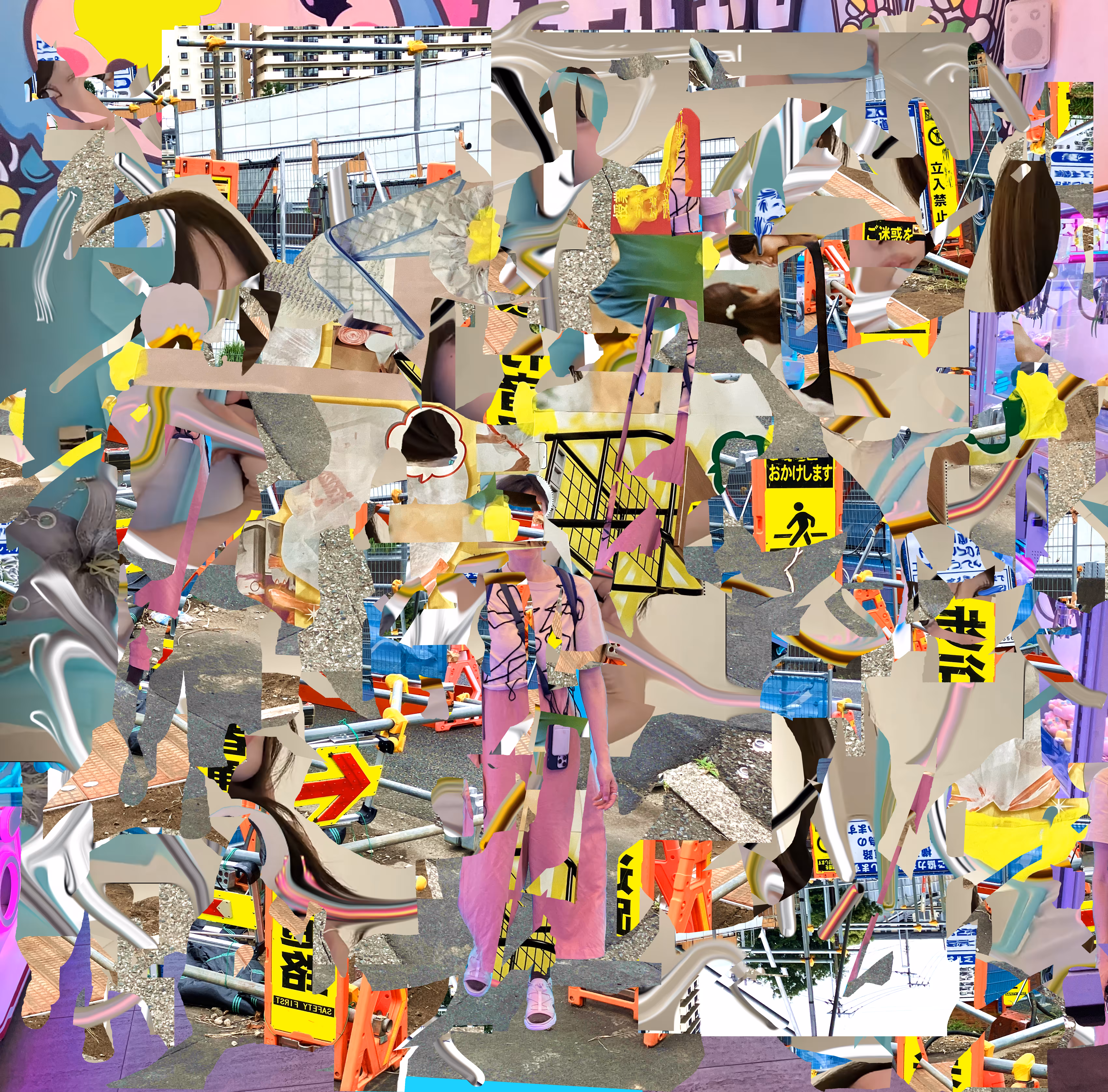 Digital Collage: Gomeiwaku Okakeshimasu