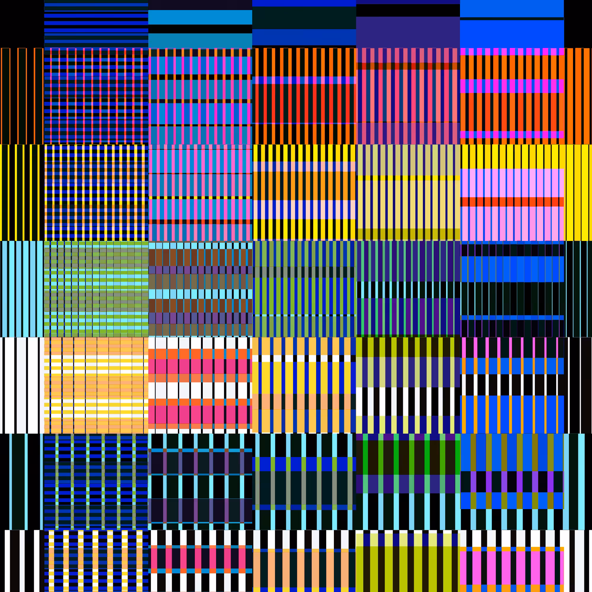 Glitchometry Stripes #9