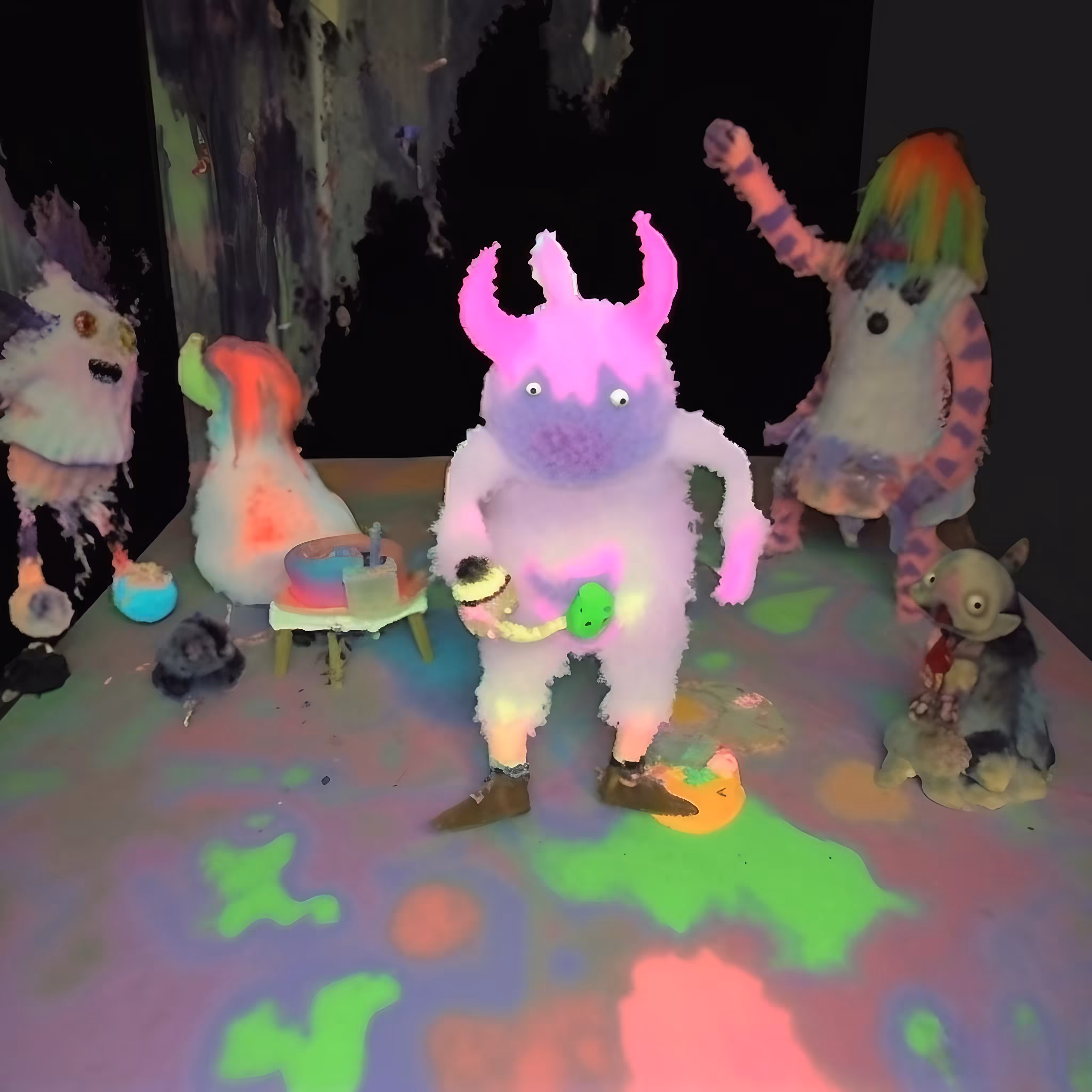 black light rave - one