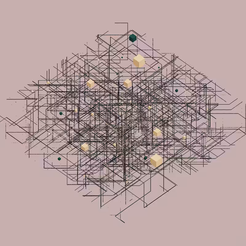 Luminous Streaks and cubes #27