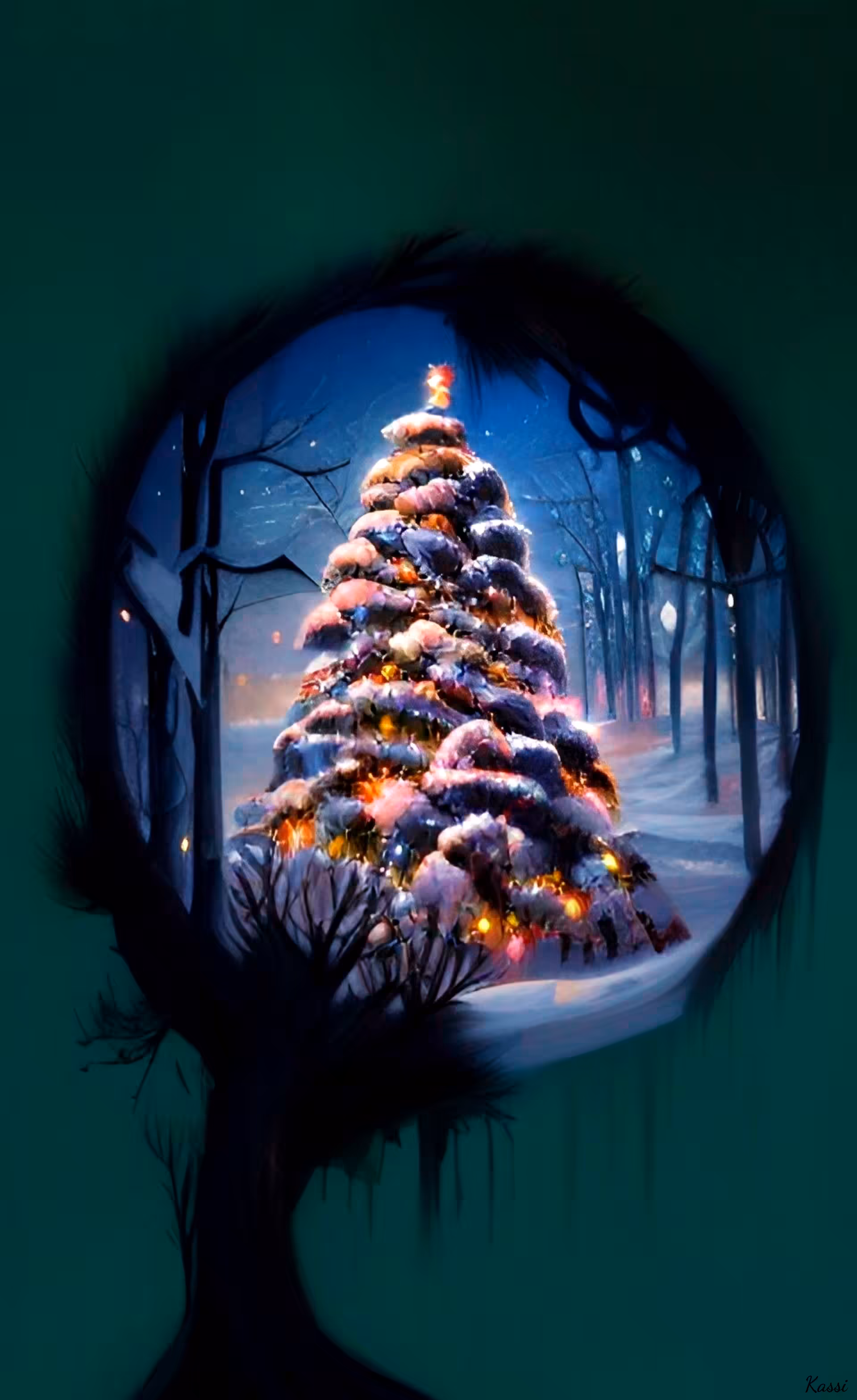 Dark Christmas Tree