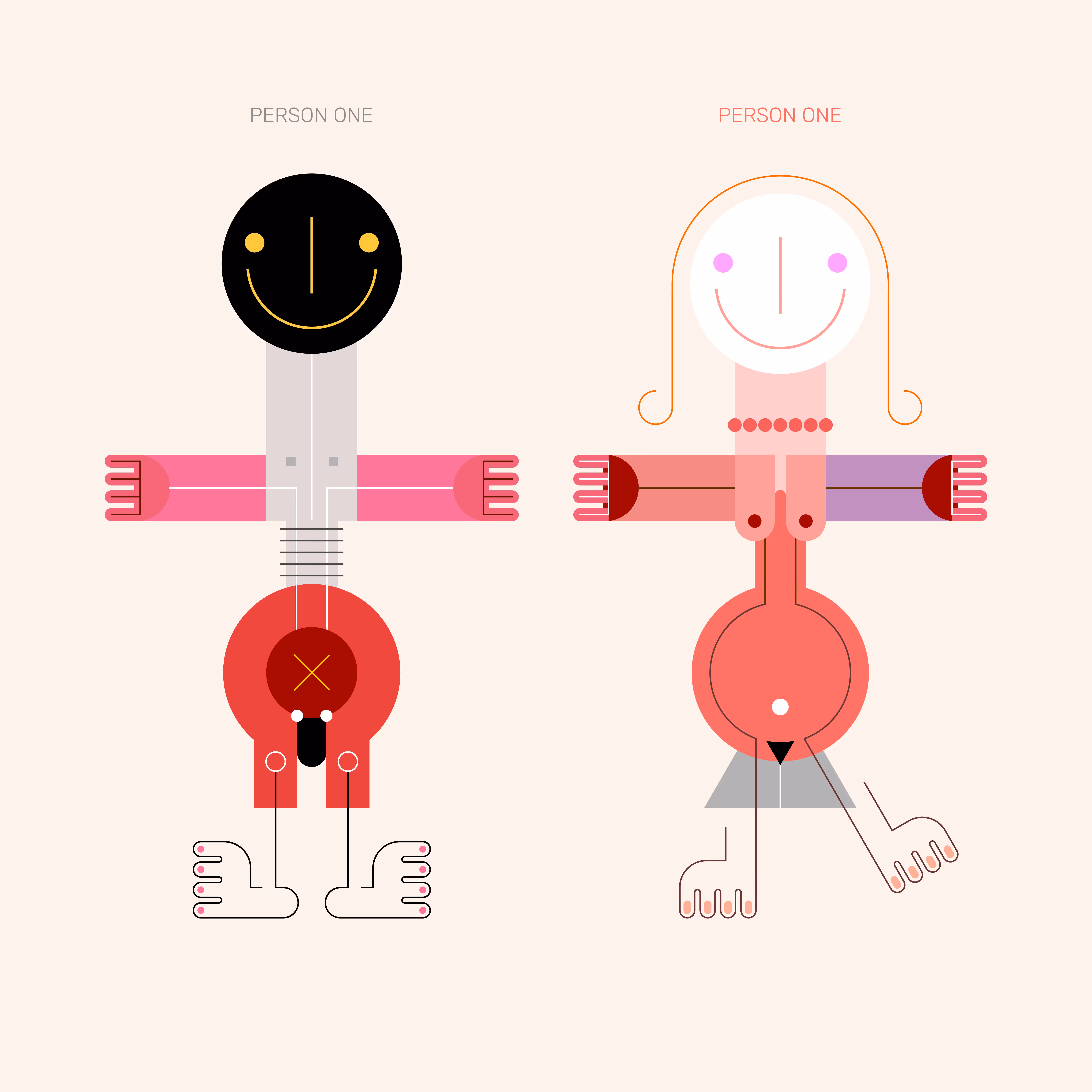 Dancing Person One And Person One