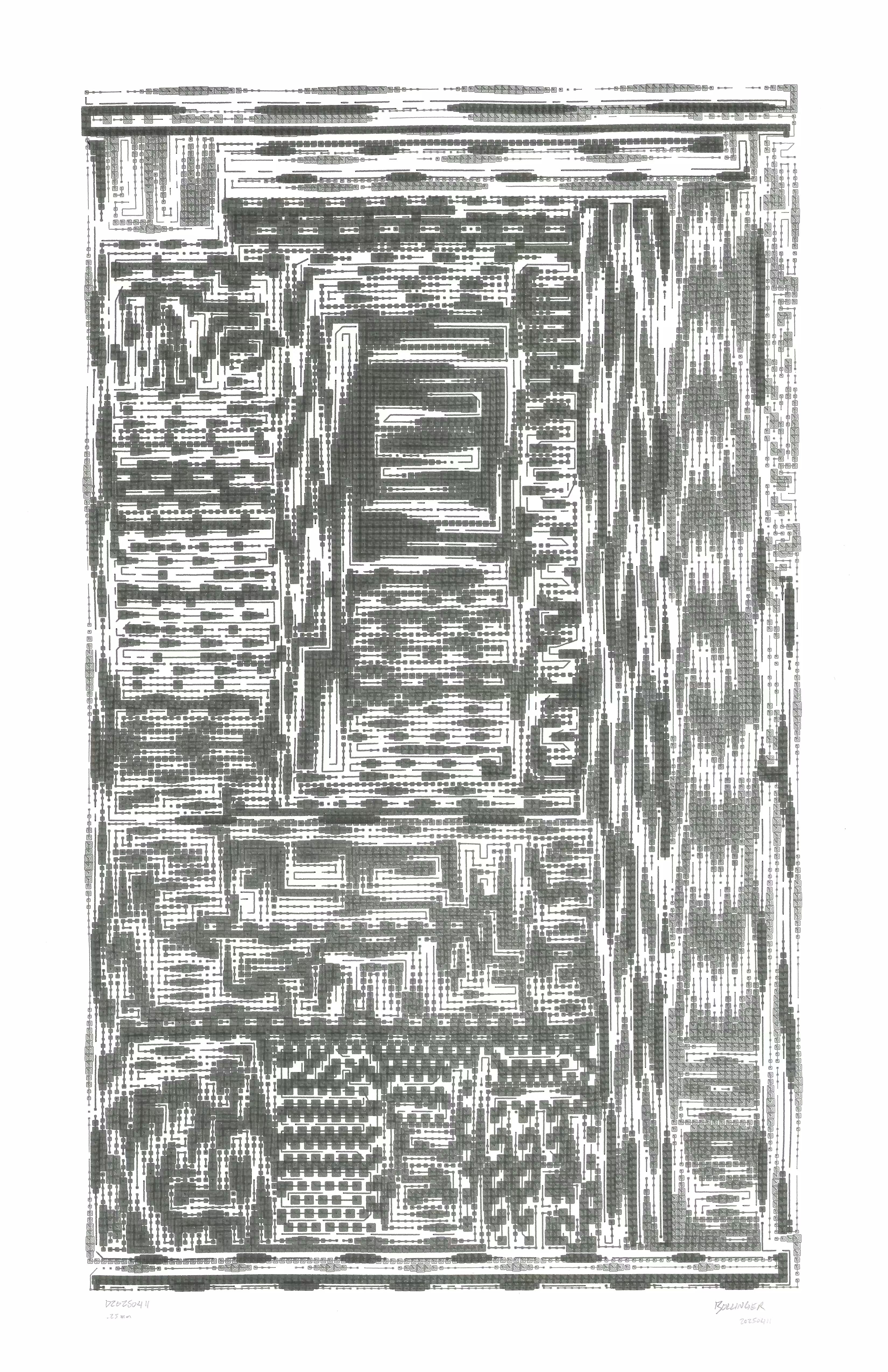 Physical Pen Plots: D20250411 Brōkunŏt X1