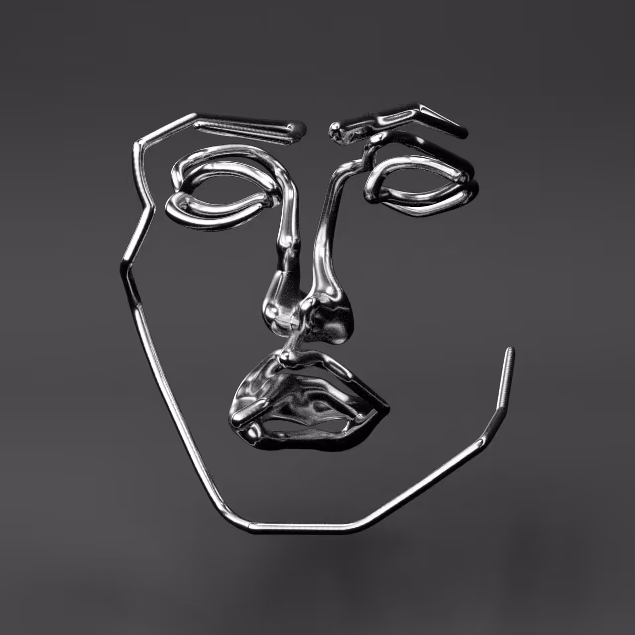 Metal Face - Silver