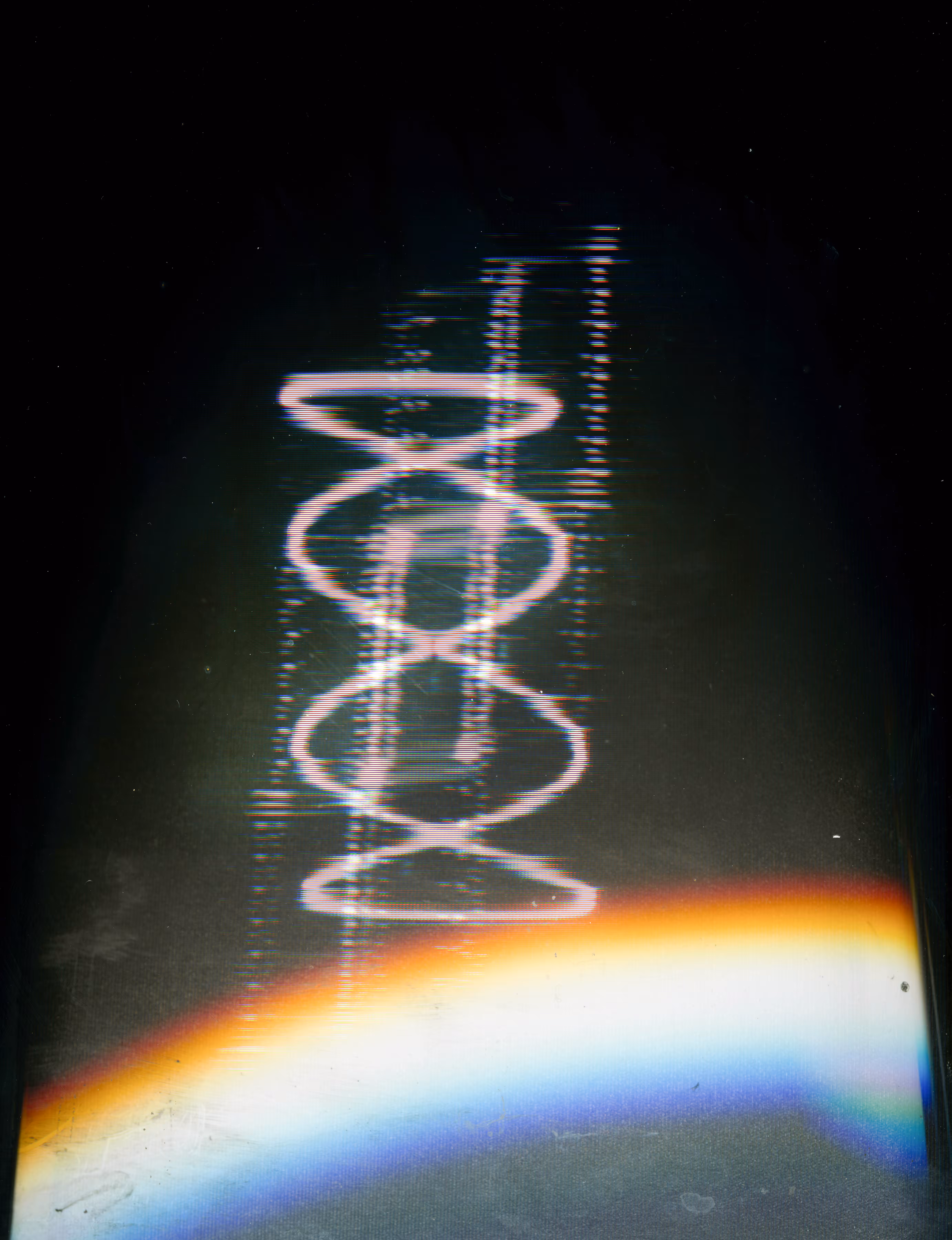 Lissajous Scanlines Poster - Hour Glass