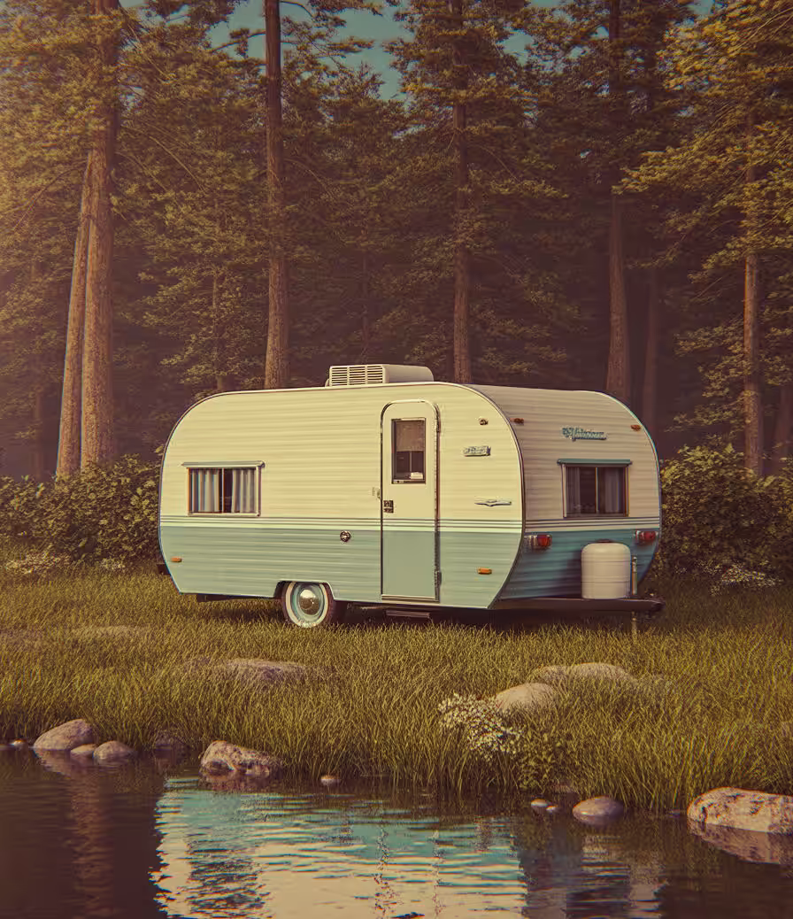 Camper at the Edge of a Dream