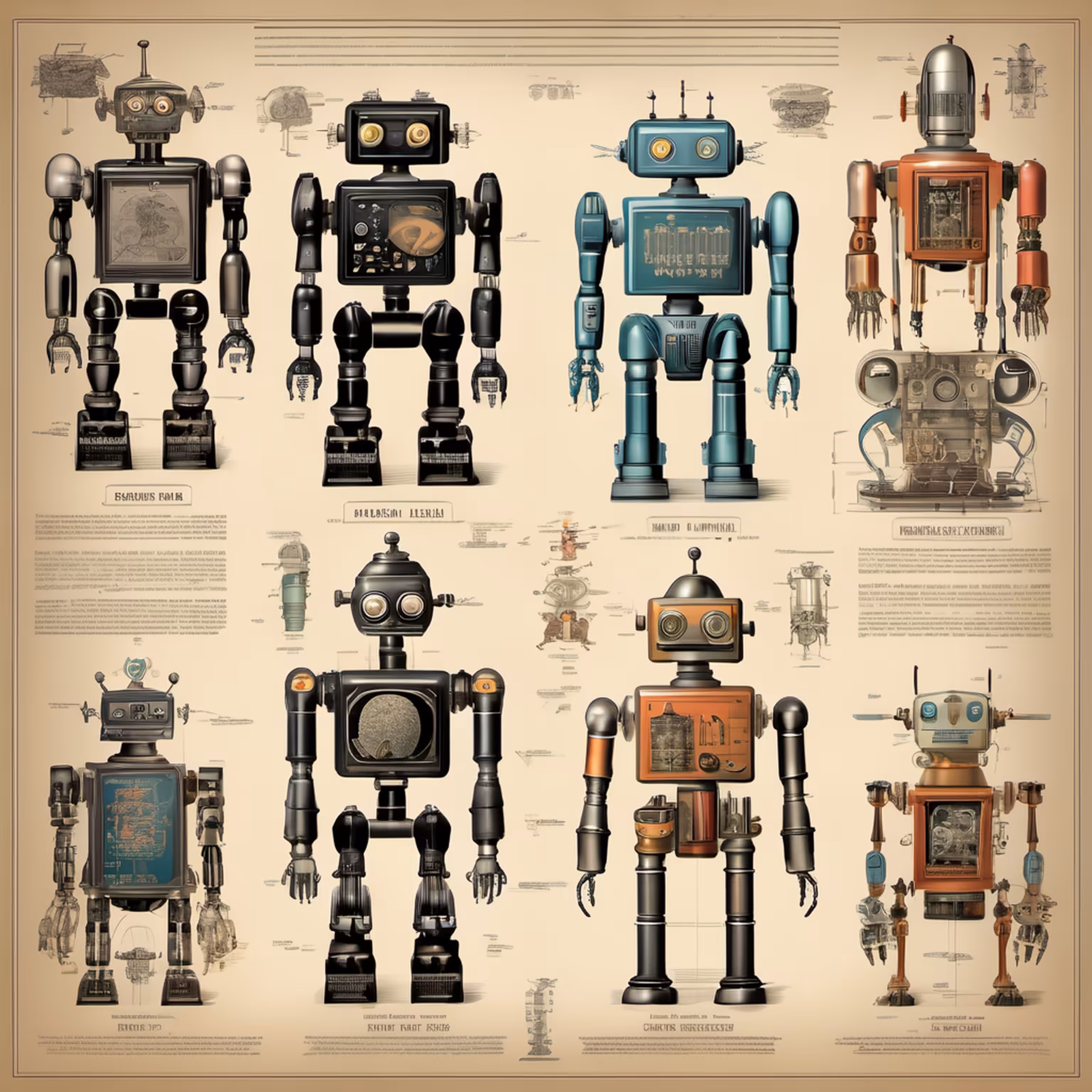 STUDIES ON ROBOTS - 19TH CENTURY #16