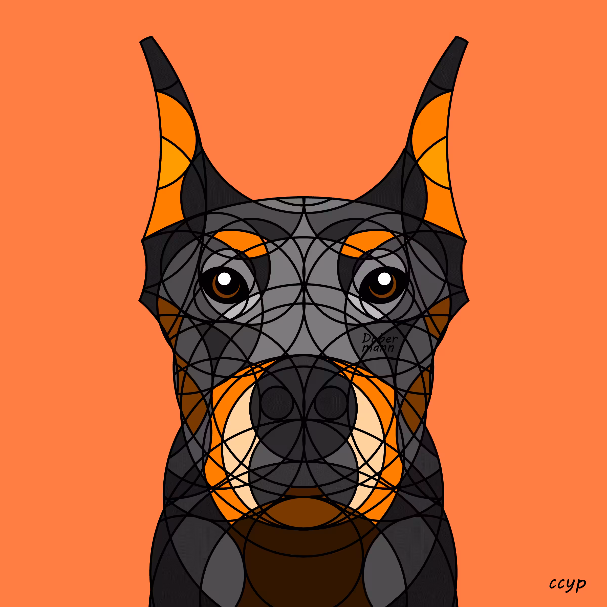 Animal Circle Illustration #055