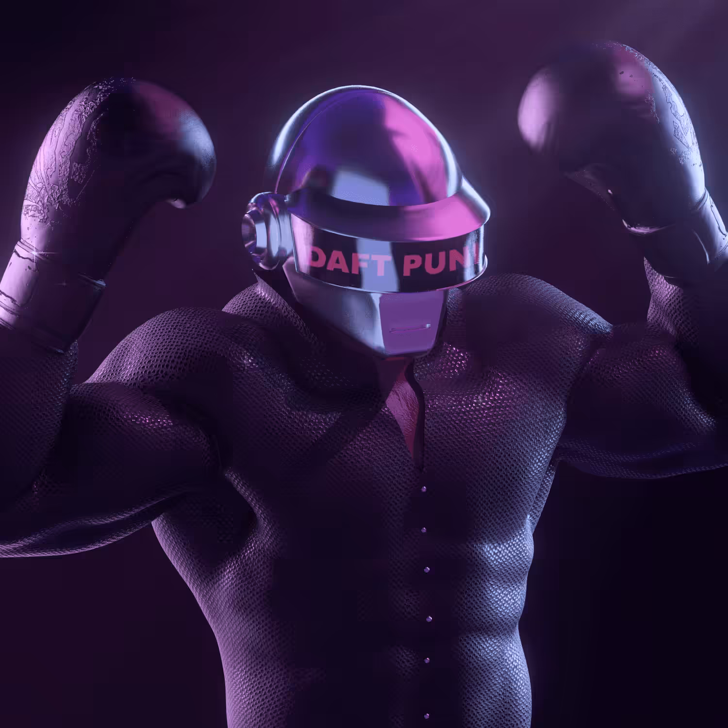 Daft Punk boxer #14 