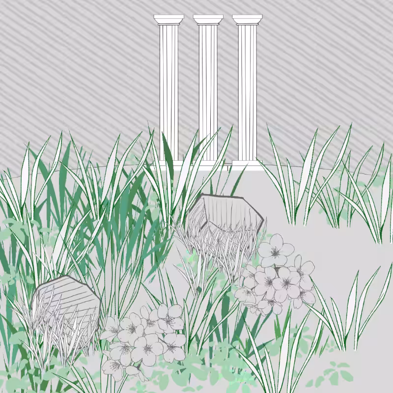 Wild Grass and Rubble #140