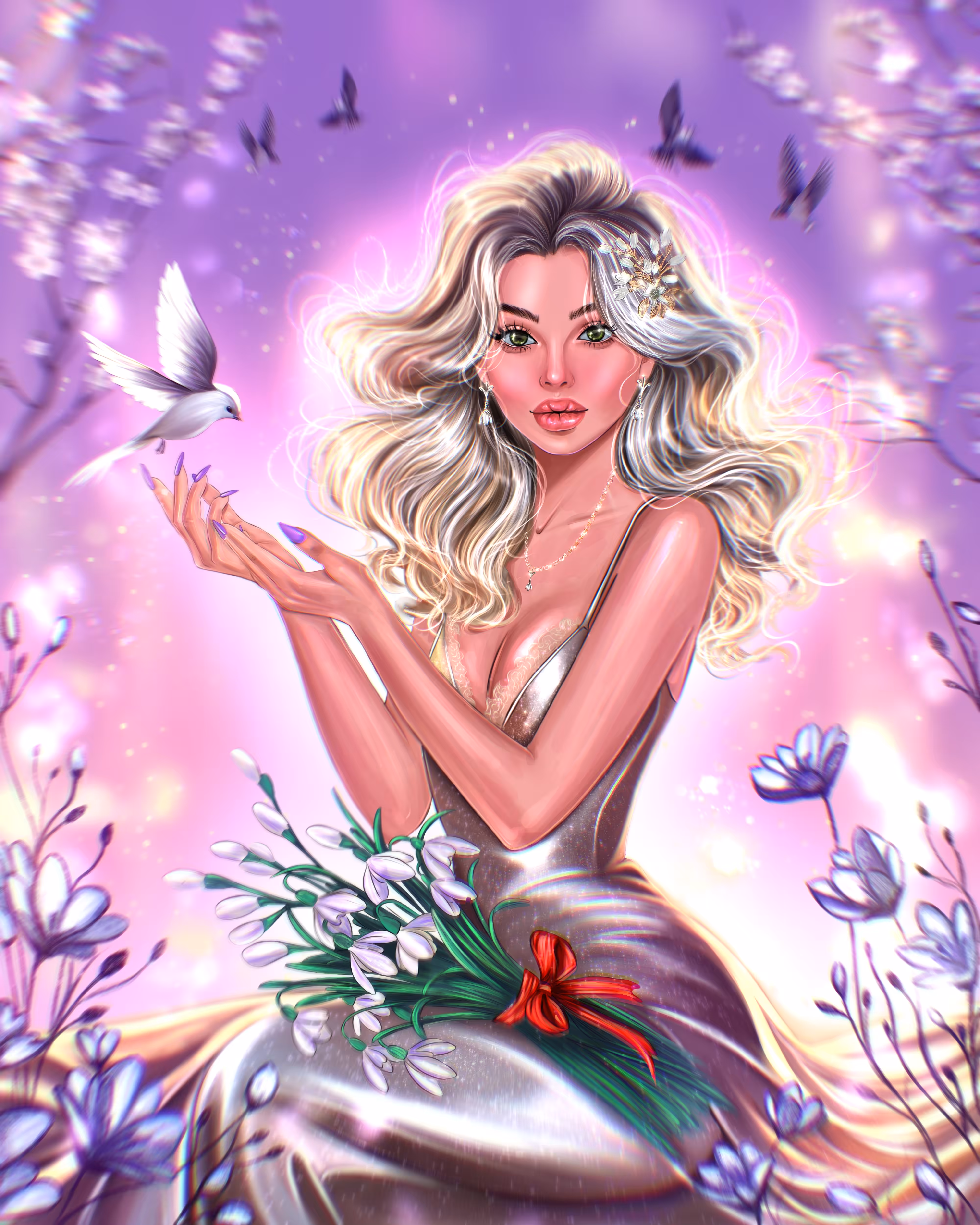Tender femininity. Blooming flower🌸