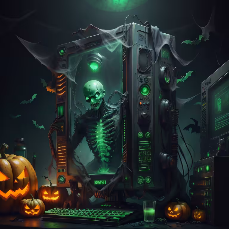 Spooky Halloween Computer