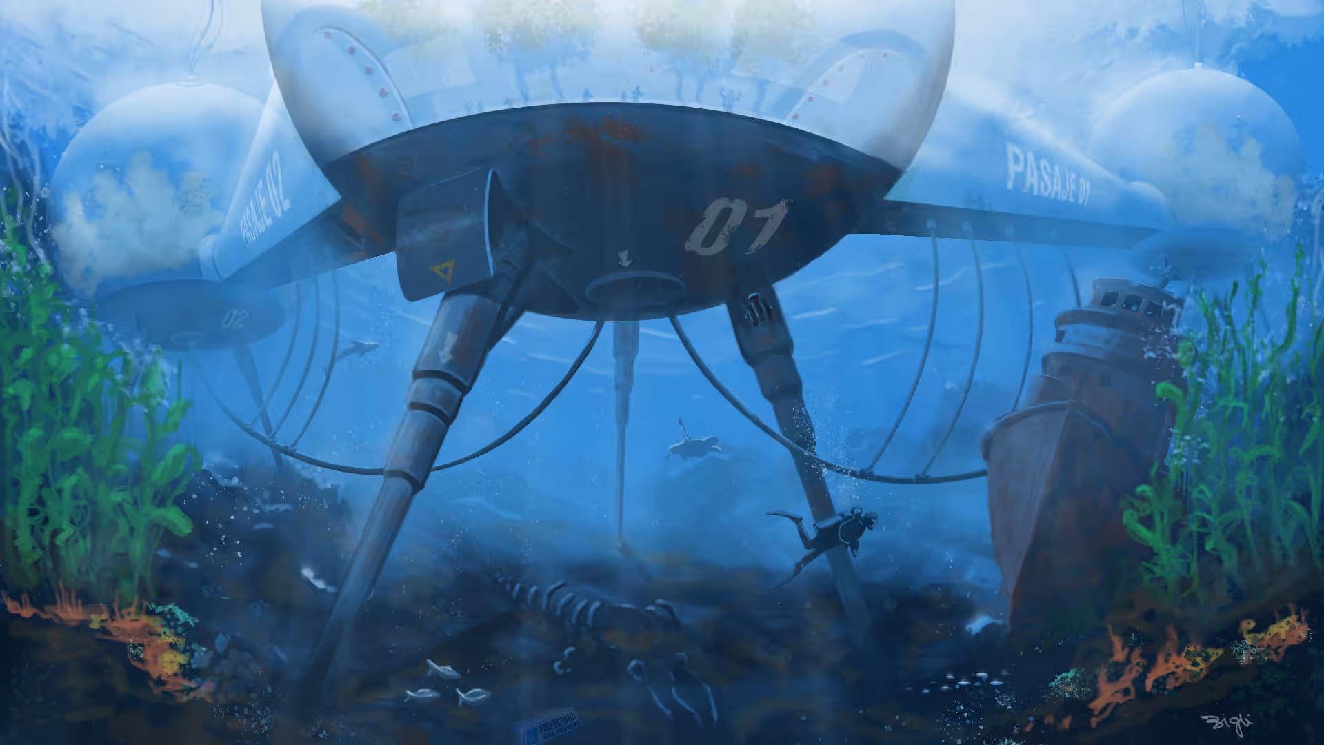 Future sea: Submerged bubbles