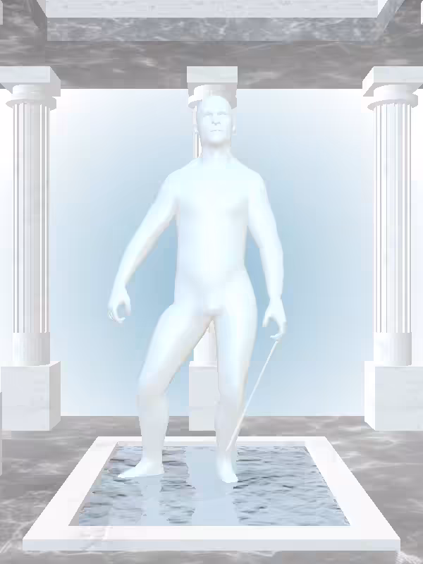 The Victorious Light Blue Man #1916