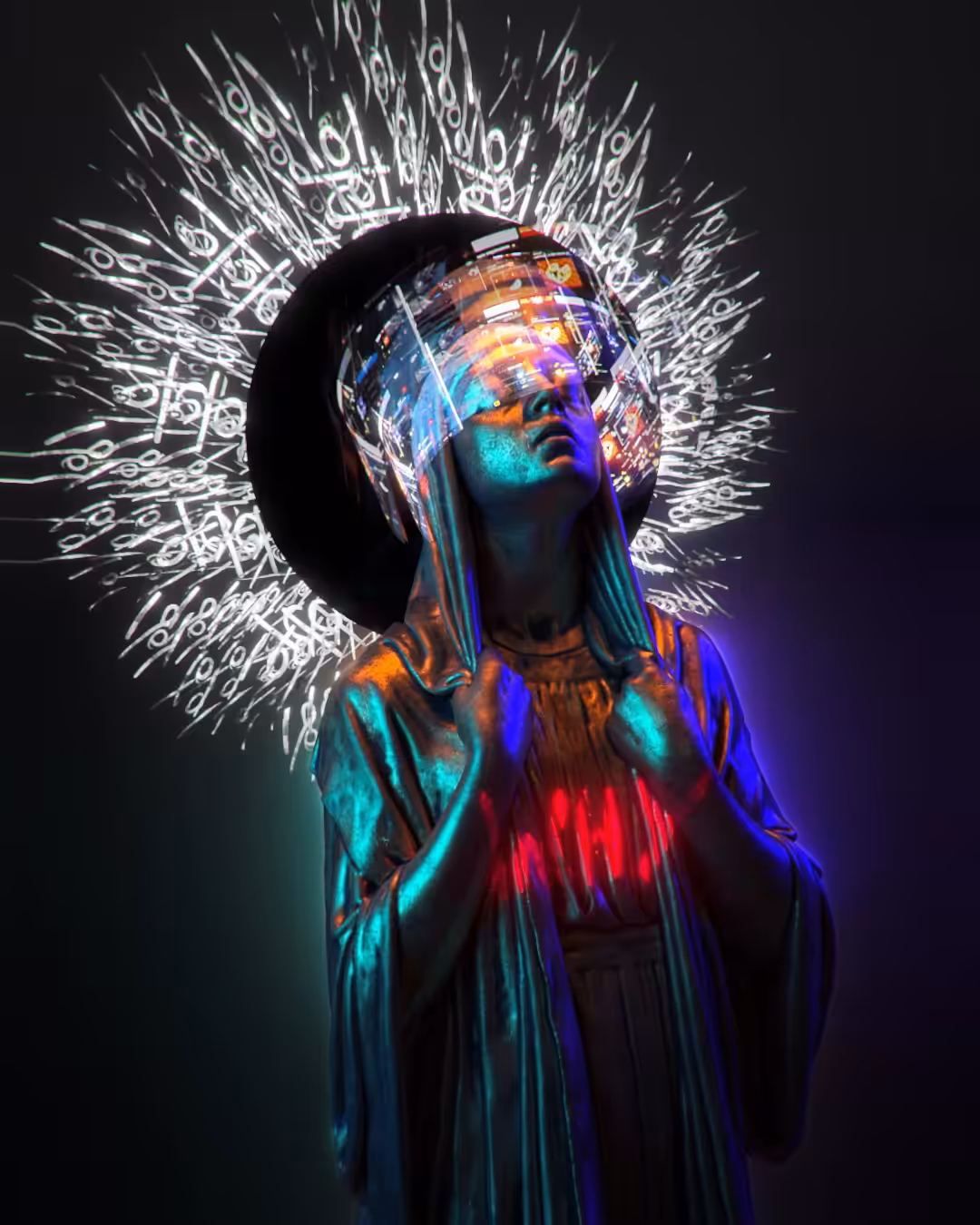 Virgin Mary asking for more likes