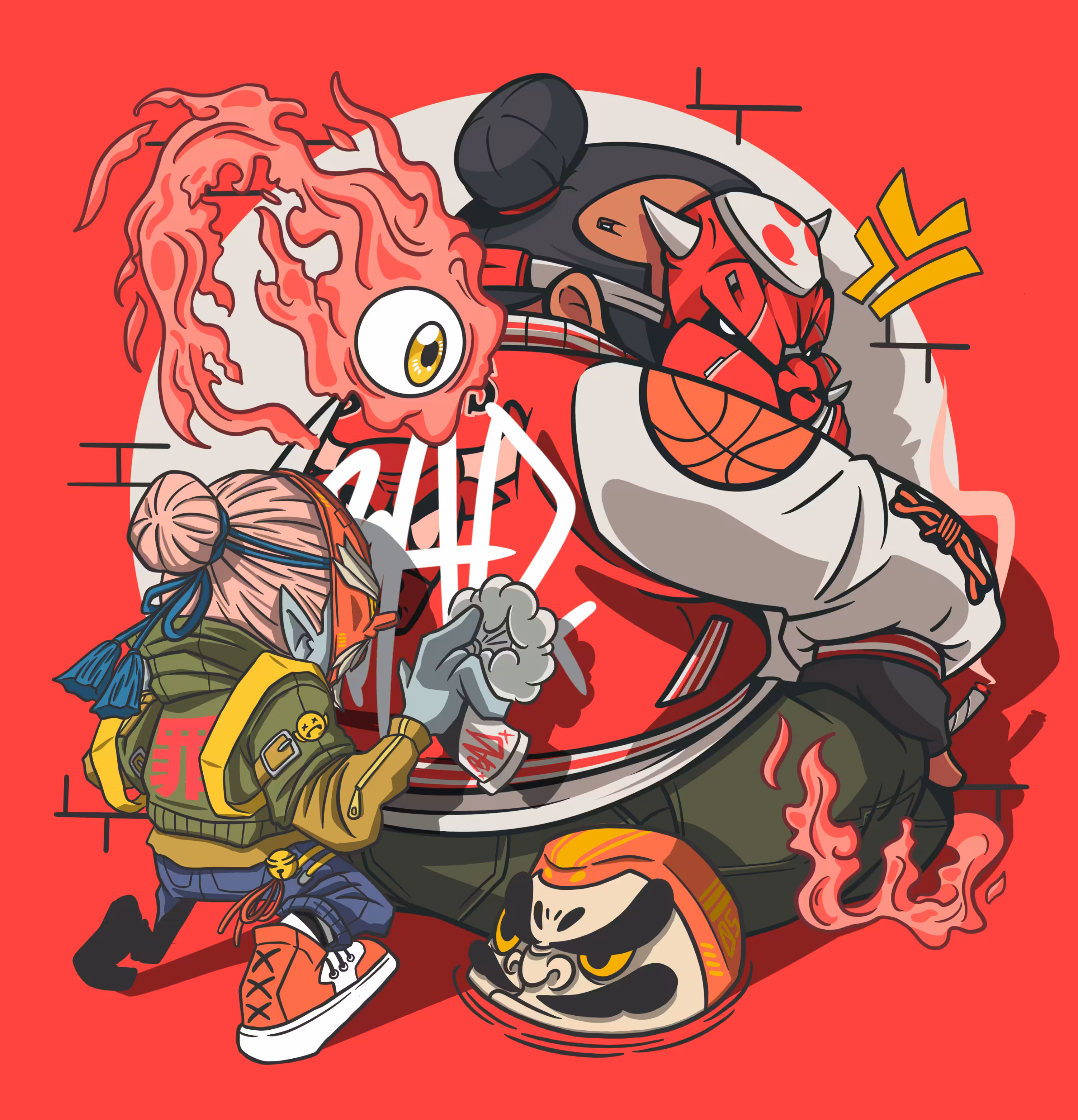 Against The Wall x Onimata by Gilangndaru