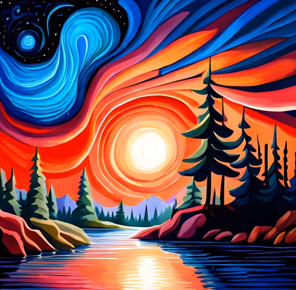 Under the Blood Moon Sky 