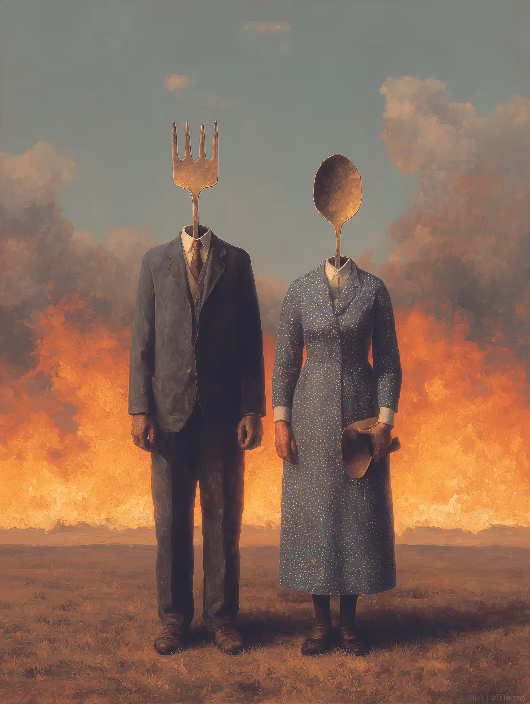 a man with a fork