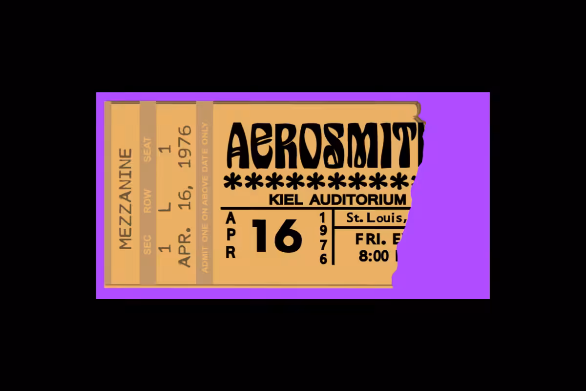 Classic Rock Concert Ticket Stub Generator #11