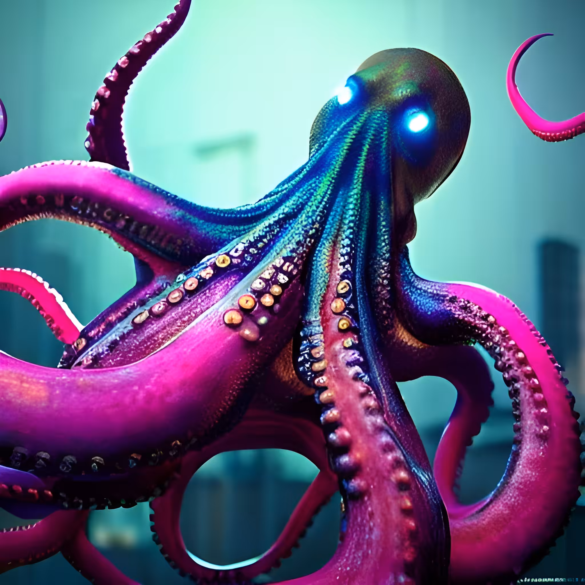 Neon Art: Octopus