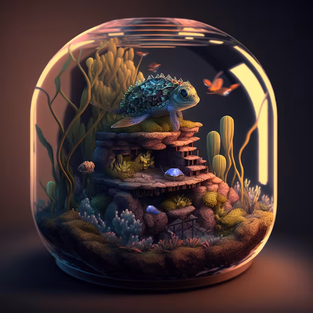 Glass Ball . Animals: Lovely creature