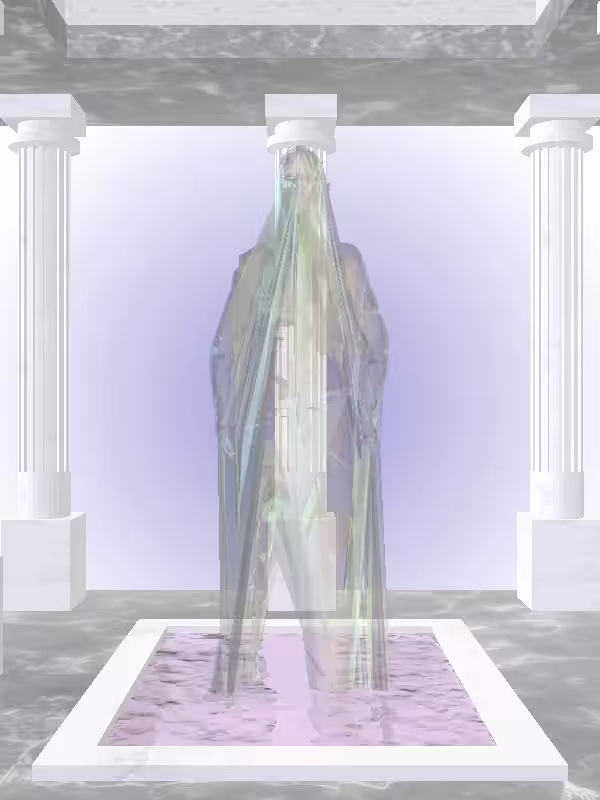 HeavenComputer: The Fading Indifferent Chatoyant Amazonite Woman #2925