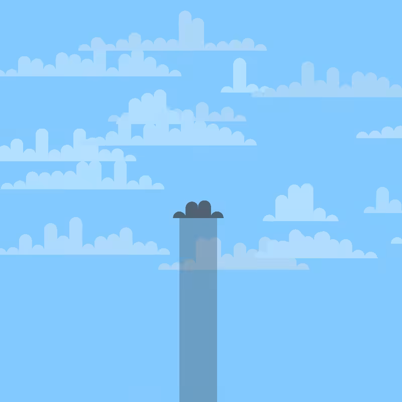A lonely rain cloud.