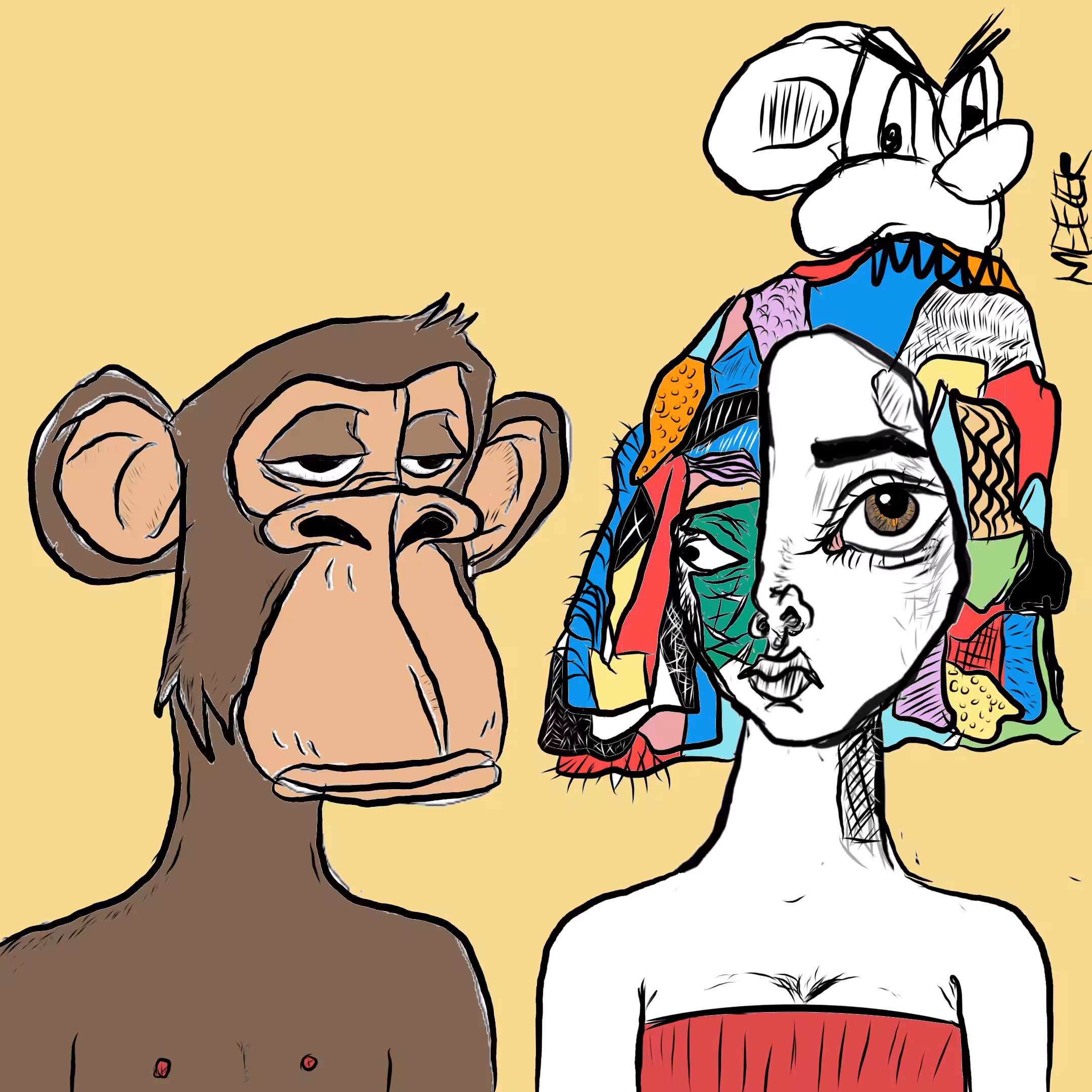 Bored Girl meets Bored Ape Derivative