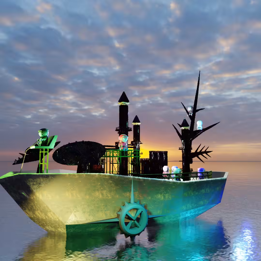 Autumn of NFT ART - Mysterious Ship -