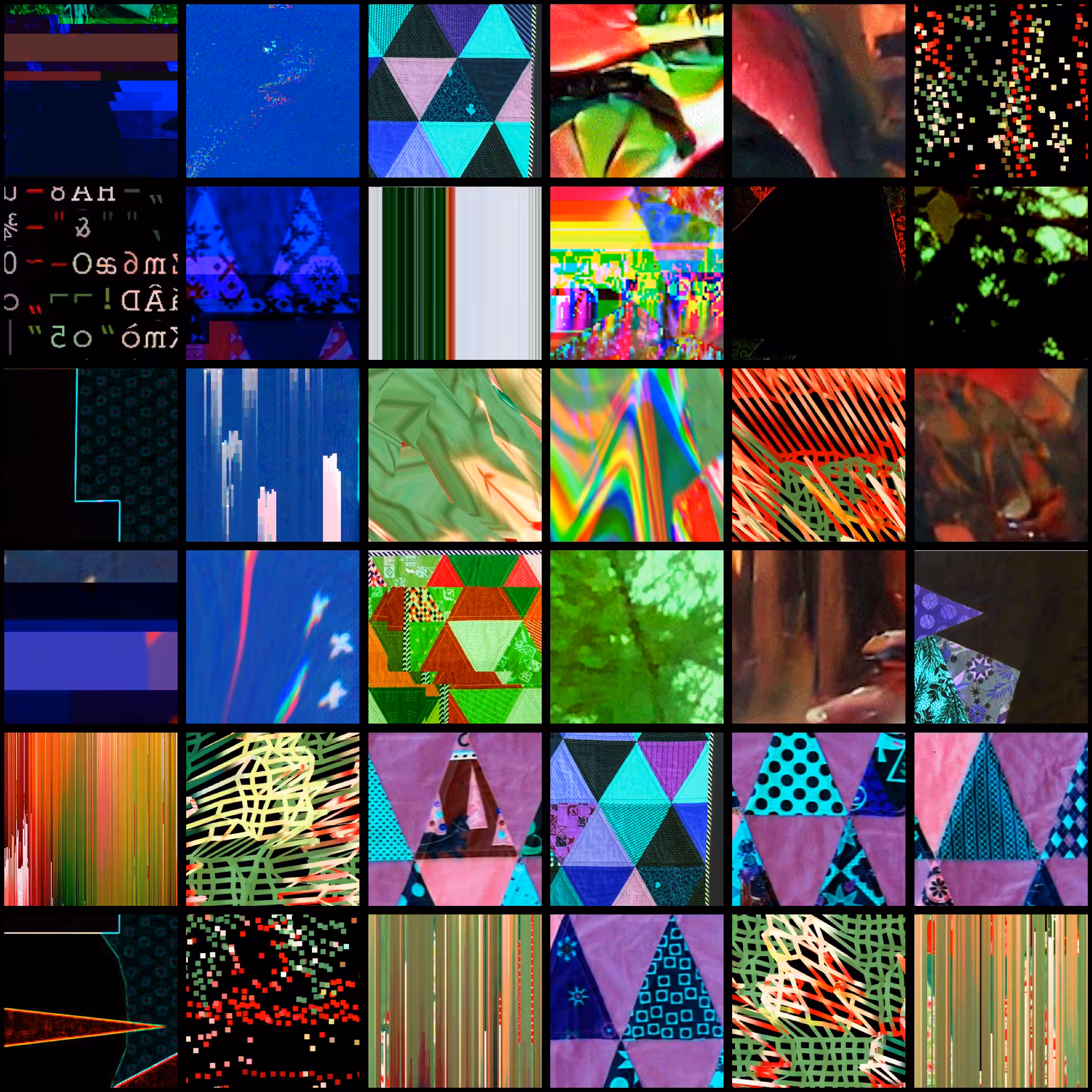 Retired Christmas Glitch Quilt Squares 2021.45