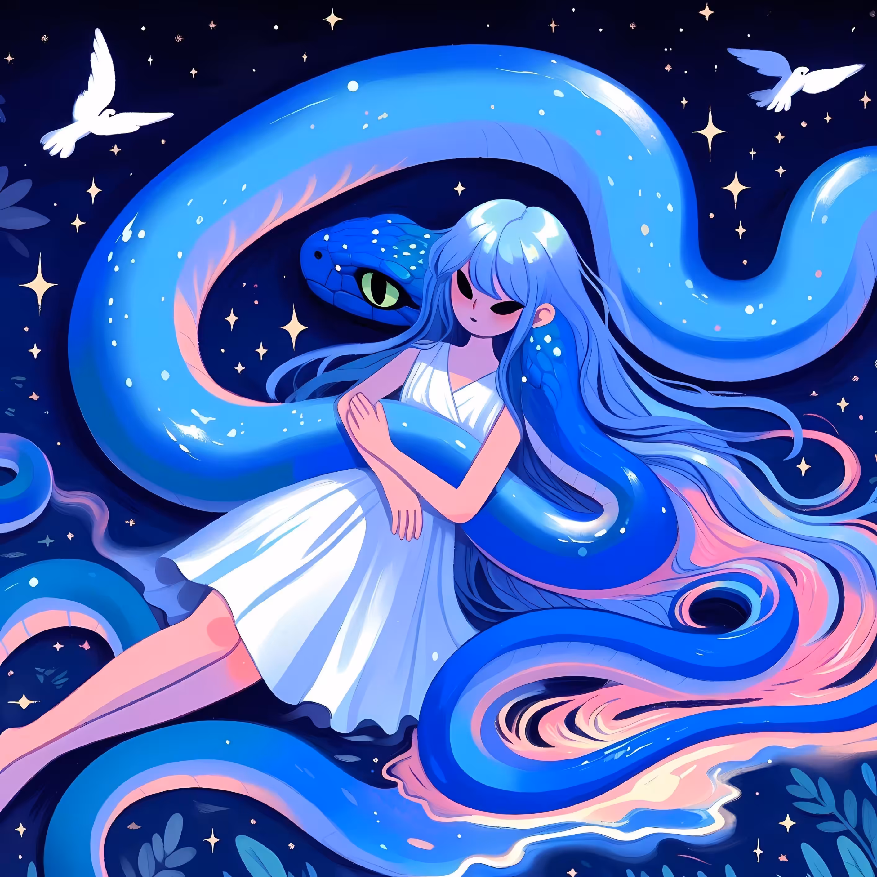 Dreaming in blue