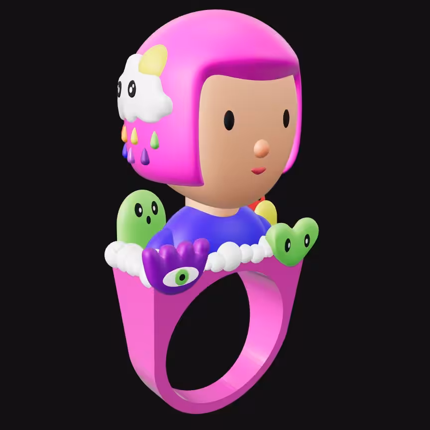 Coloring Book Pinky Ring