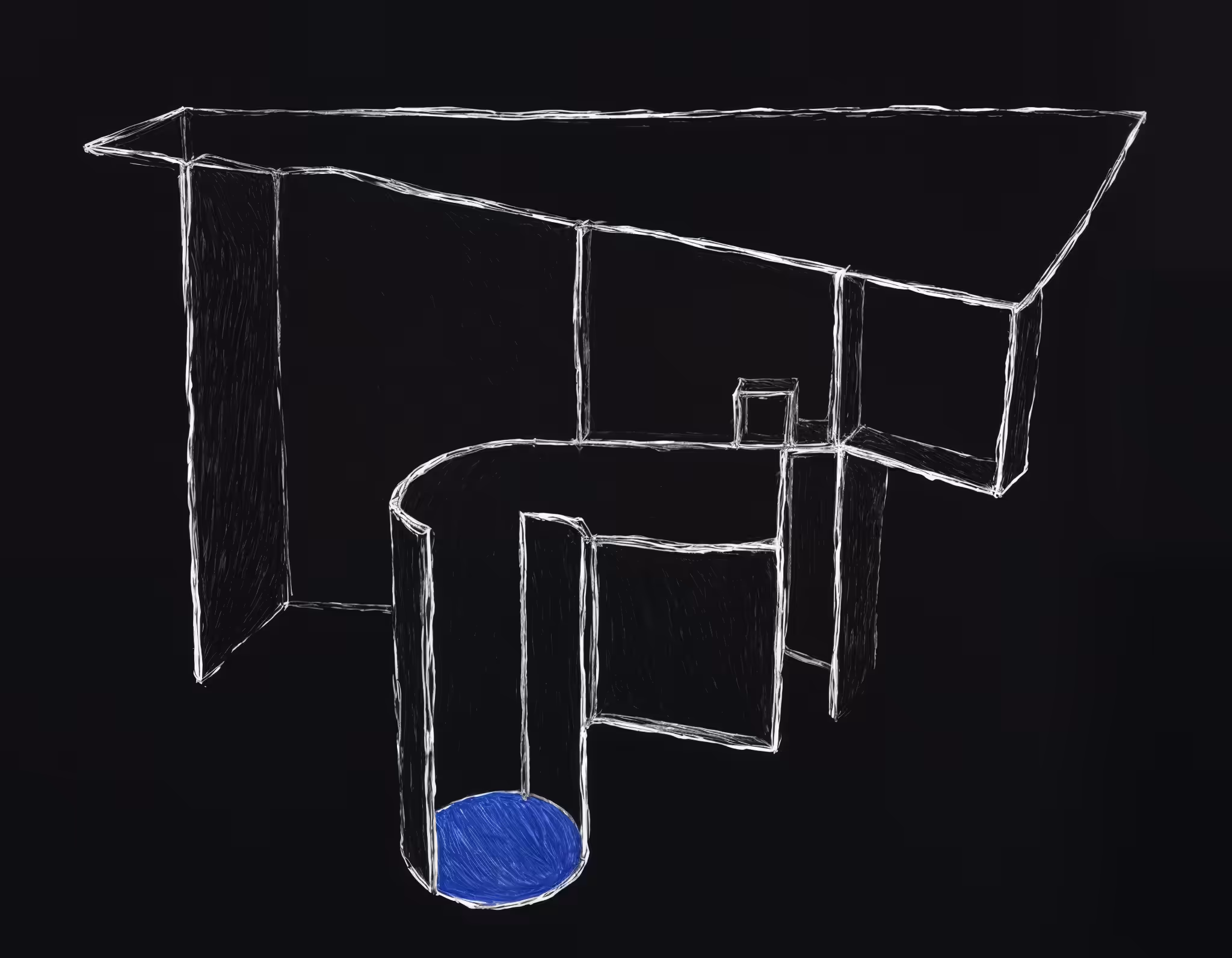 house with a pool