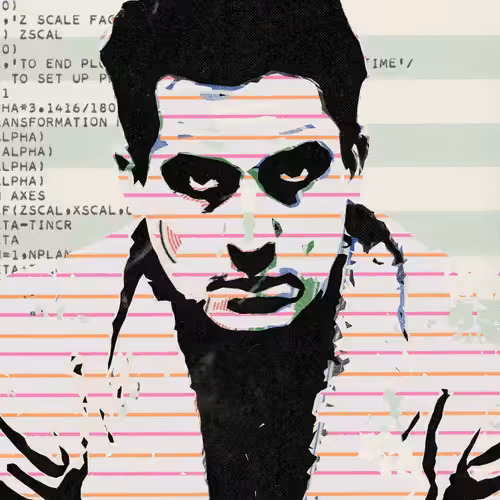 THE GENERATIVE PORTRAIT COLLECTION OF ROBERT MALLARY: Generative Portrait of Robert Mallary #1384