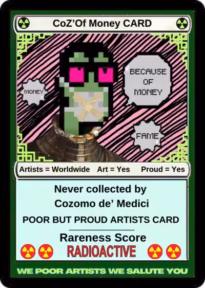 Rodeo posts: CoZ'Of Money CARD