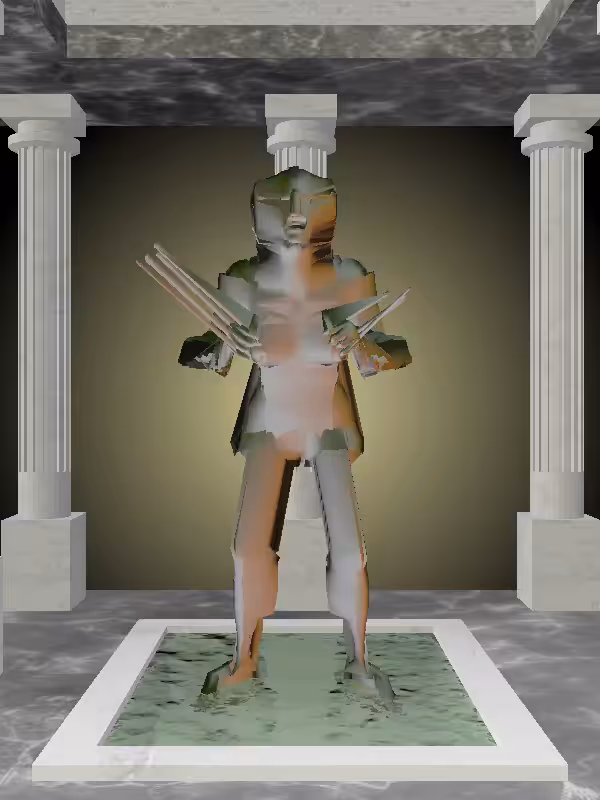 HeavenComputer: The Old Olive Sunset Woman #3925