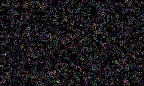 YangWong : circles Built with a complicated algorithm: YangWong001