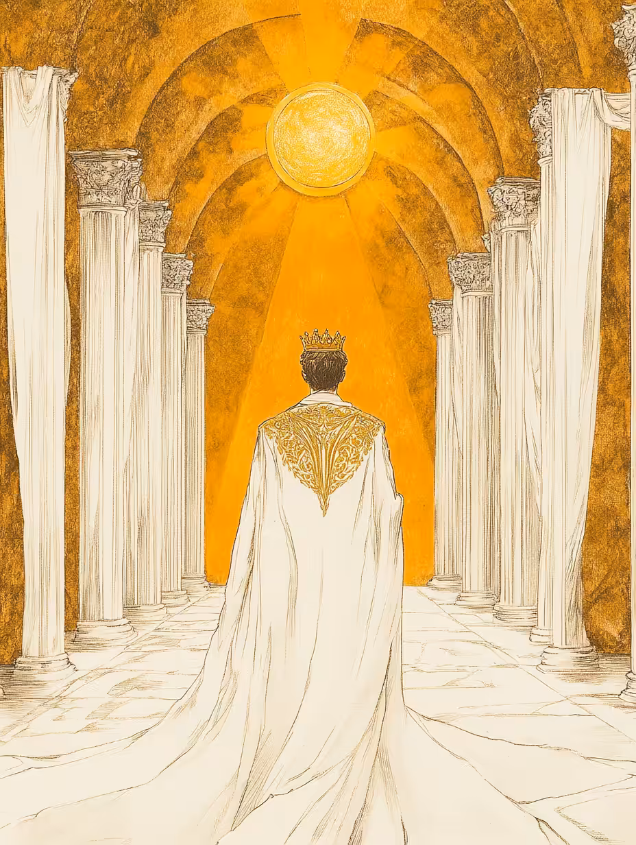 The arrival of the king