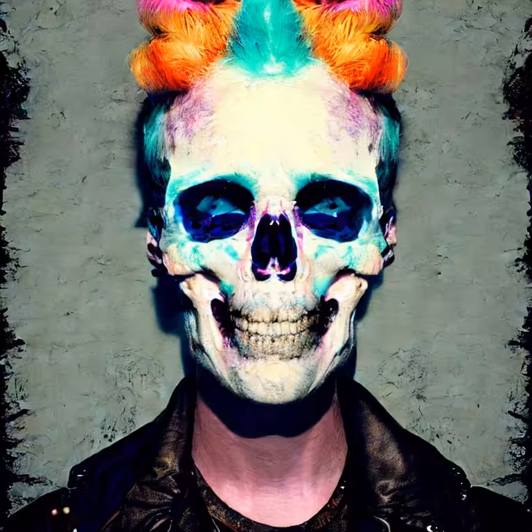Cotton Candy Skull #63