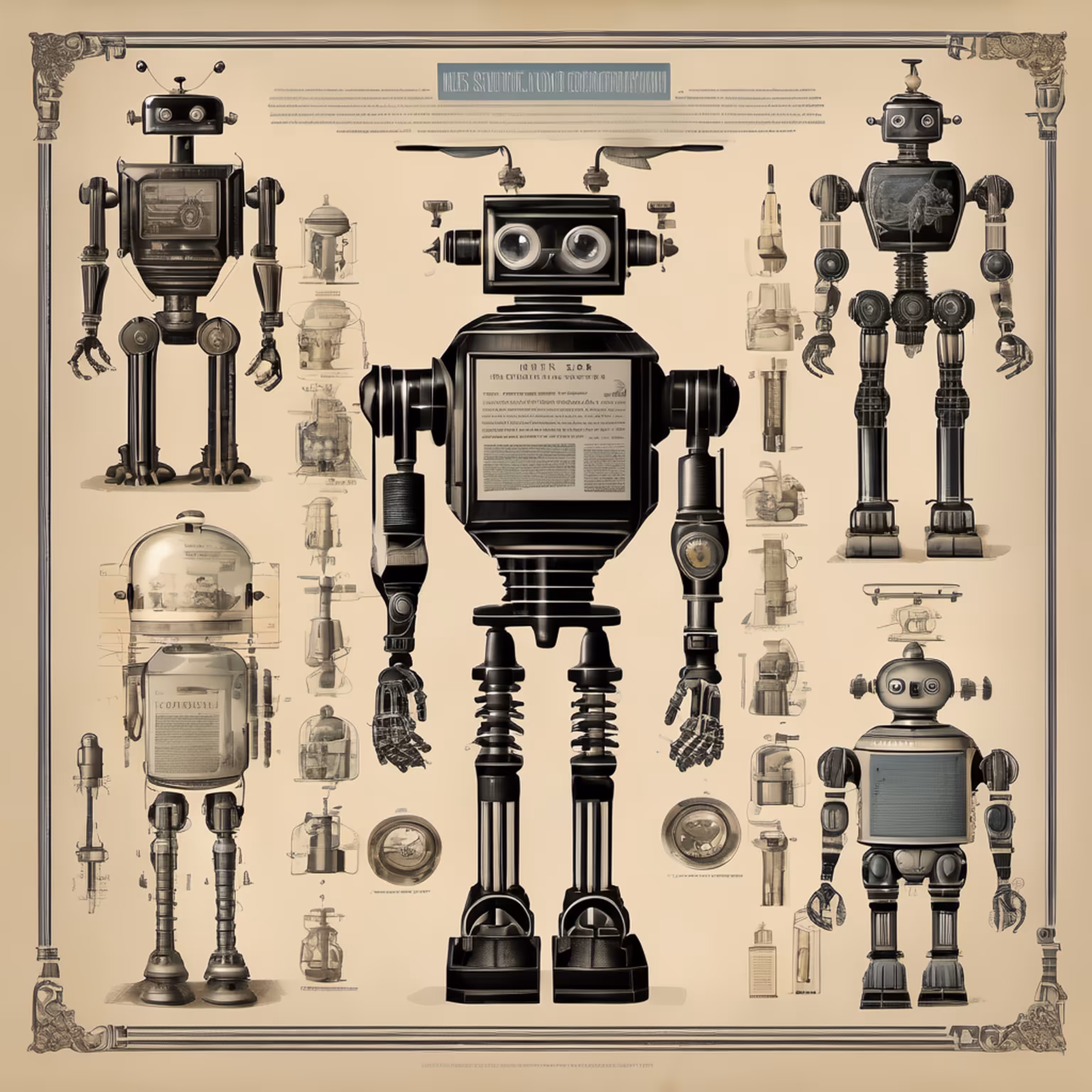 STUDIES ON ROBOTS - 19TH CENTURY #4