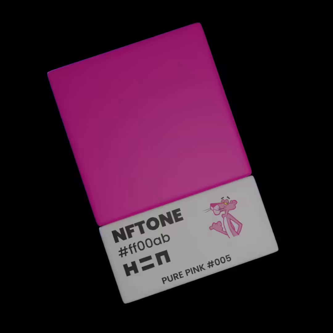 NFTONE - Pure Pink - #005 - H=N Mixable Swatches Collection