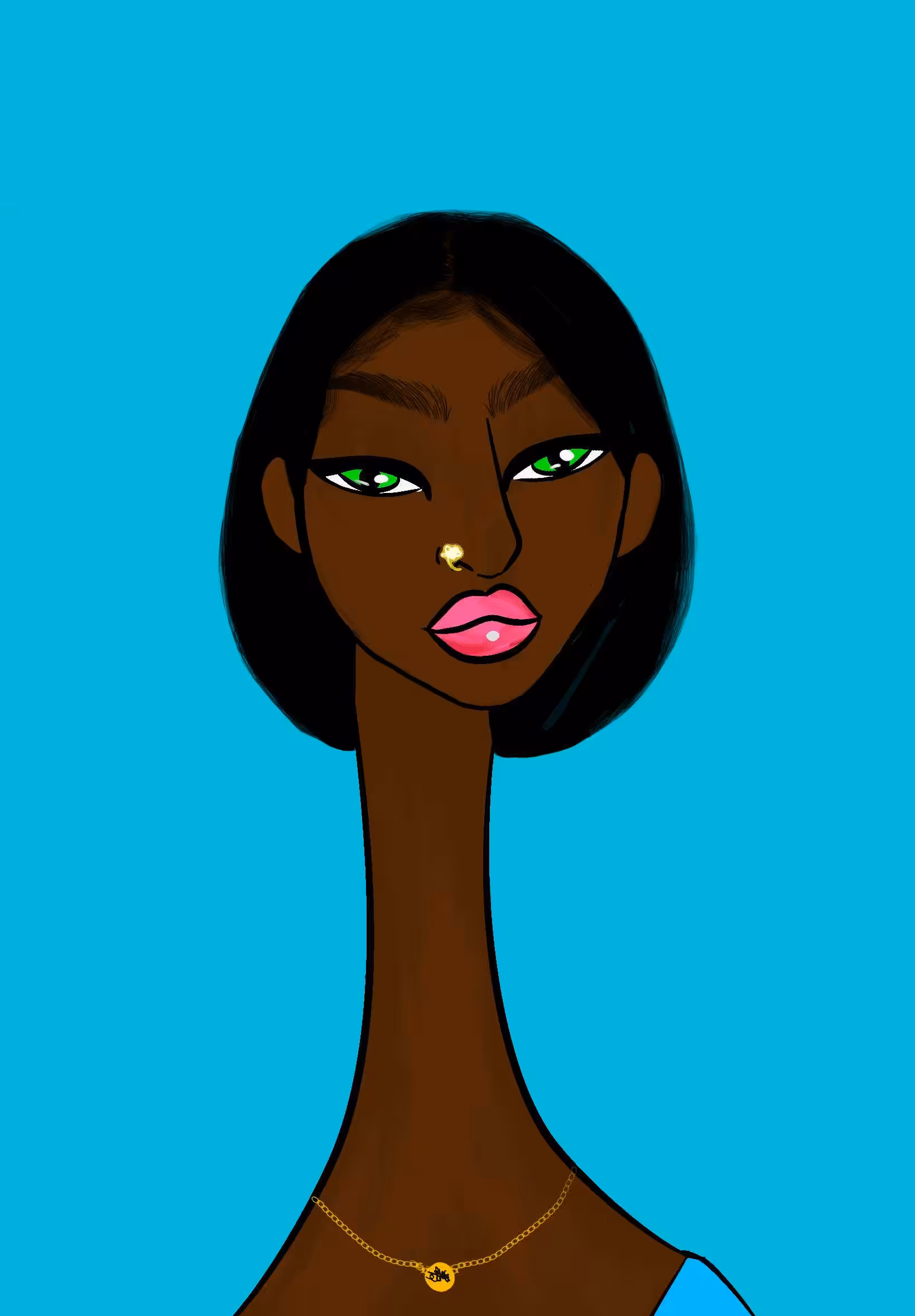 Long Neckie Ladies: Long Neckie Lady #1264