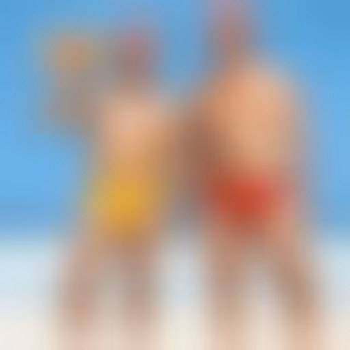David et Sylvio en maillot de bain