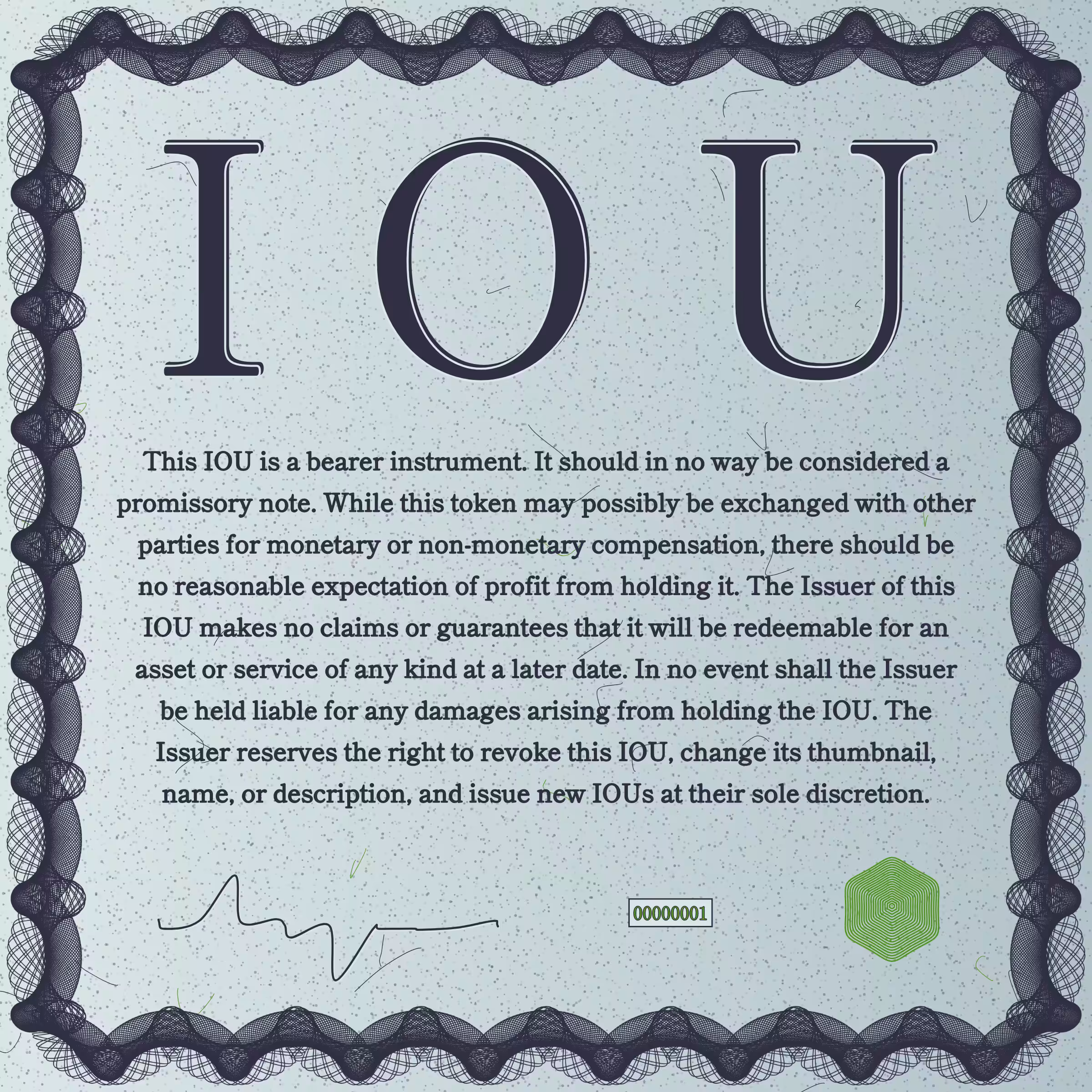 IOU #1