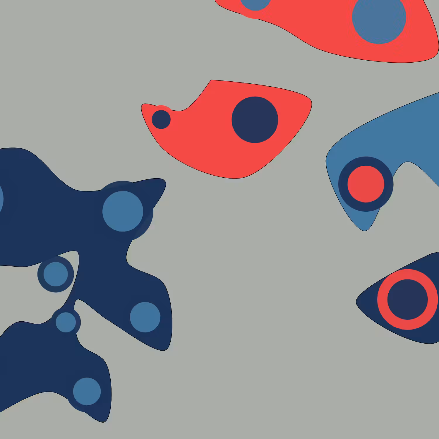 Geometric colorful shapes (Free edition) #79