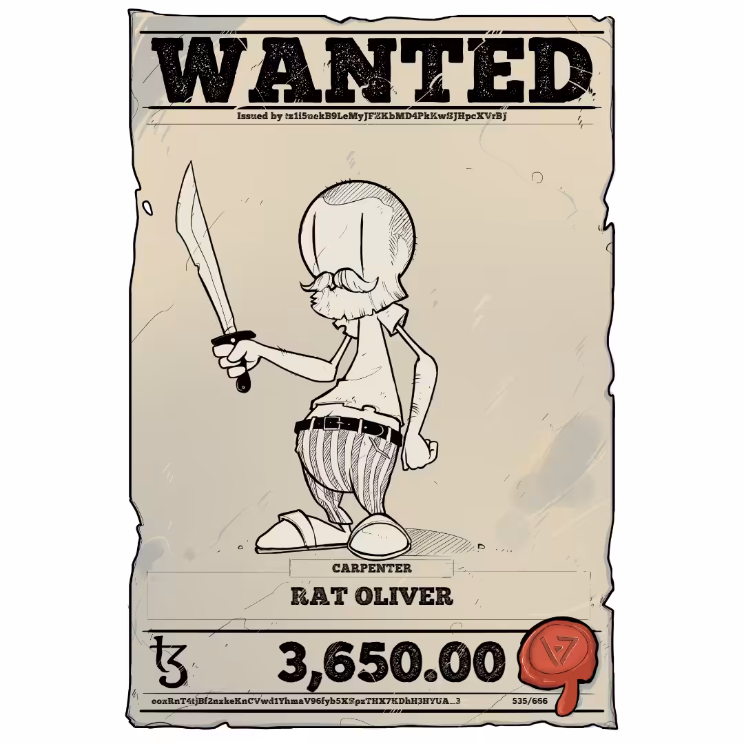 RAT OLIVER | TEZOS PIRATE 535/666