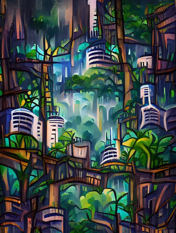 jungle ai generated nyc times square 2